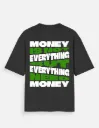 Oversized Unisex T-Shirt Midnight Black – Money Everthing