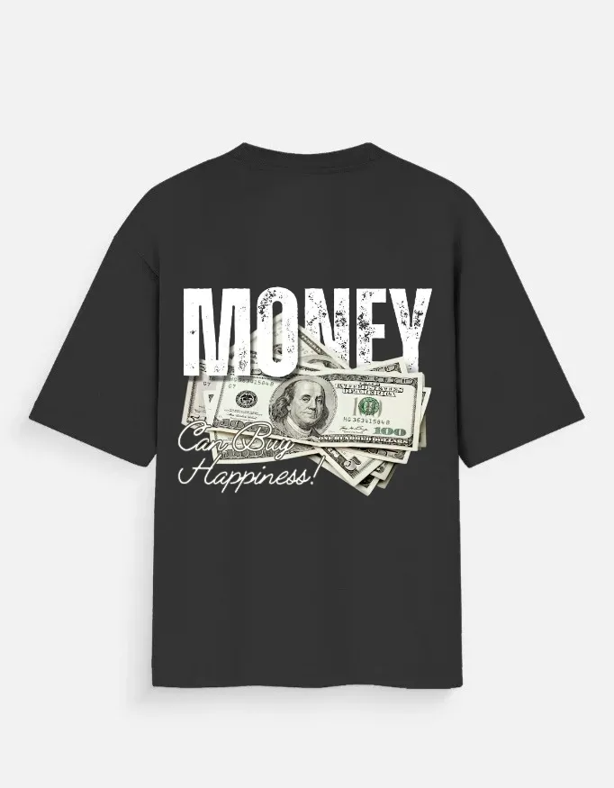 Oversized Unisex T-Shirt Midnight Black – MONEY