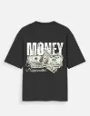 Oversized Unisex T-Shirt Midnight Black – MONEY