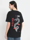 Oversize Unisex Tshirt - Dragon (Black)