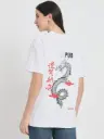 Oversize Unisex Tshirt - Dragon (White)